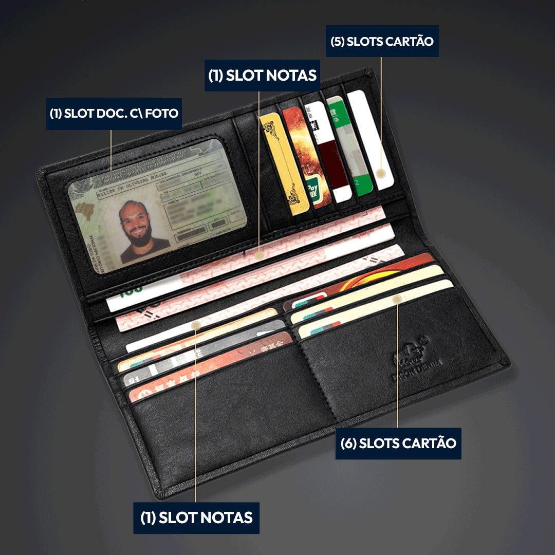 Carteira Masculina Couro Legítimo - Loja2