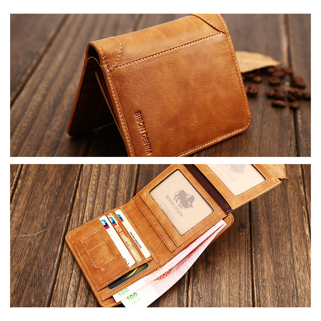 Carteira Masculina Couro Legítimo Vintage - Loja2