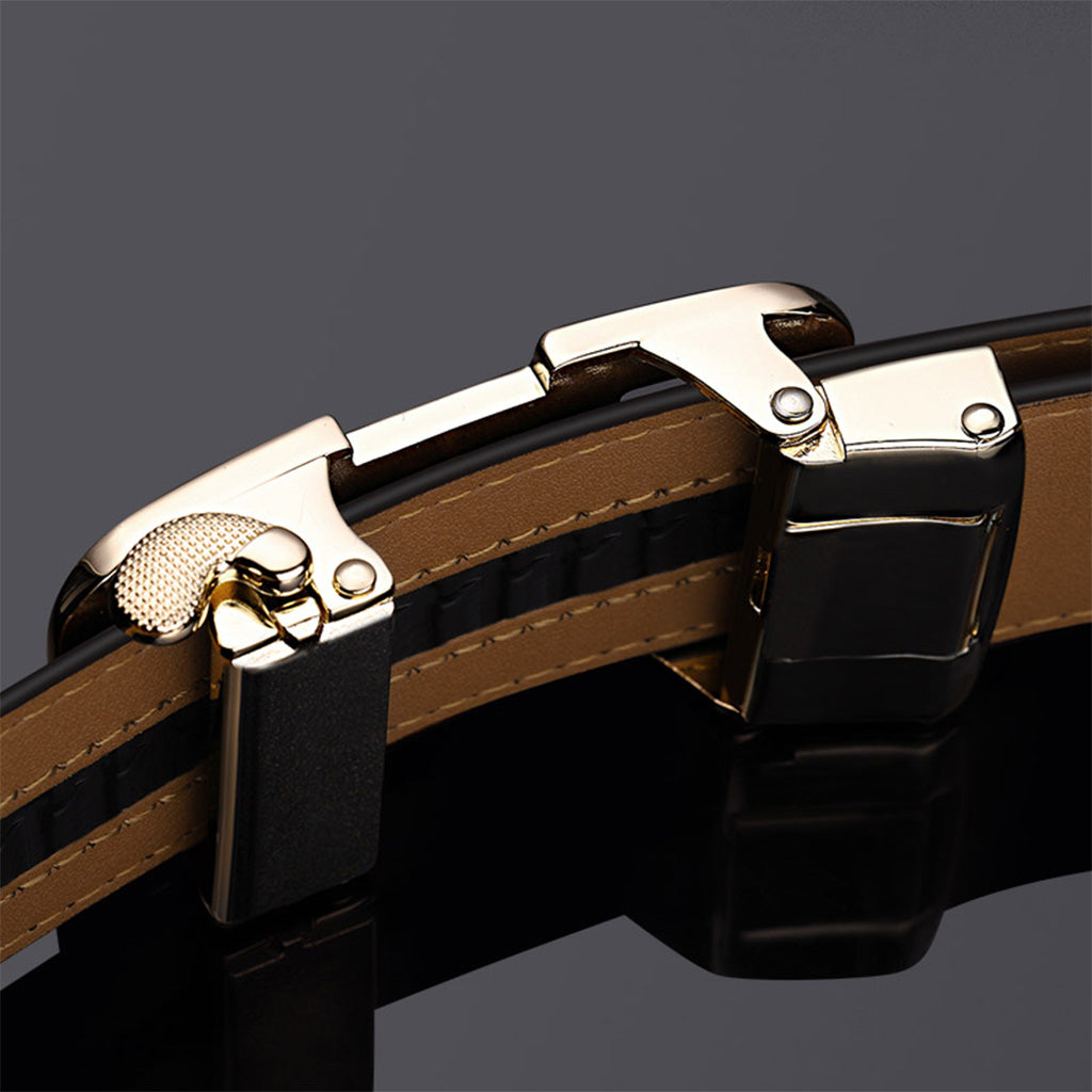 Cinto Automático Masculino de Couro-Modelo Pioneiro - Loja2